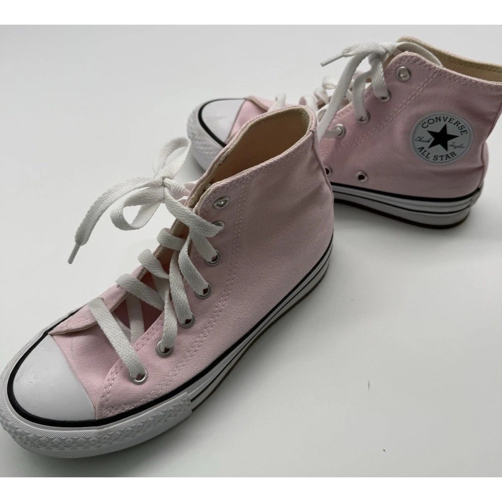 CONVERSE Kids Chuck Taylor All Star Lift Platform Hi Top‎ Size 2 Pink Shoes